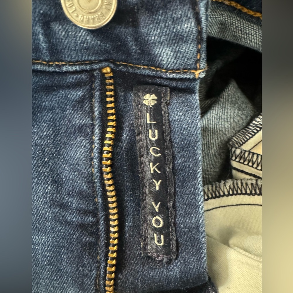 Lucky Brand π Ava Mid Rise Distressed Skinny Size 4 - Picture 15 of 15